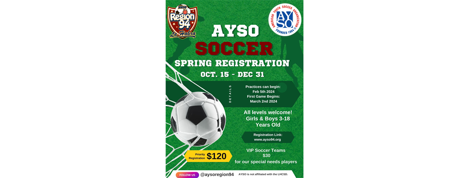 2024 Spring Registration NOW OPEN
