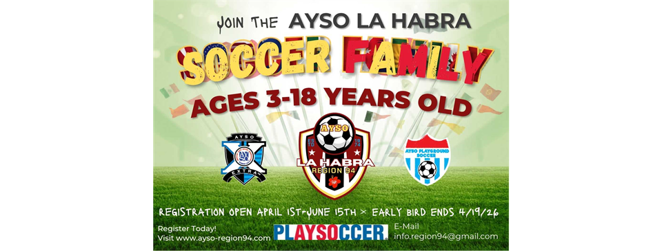 2026 Fall Registration opening 4/1/2026